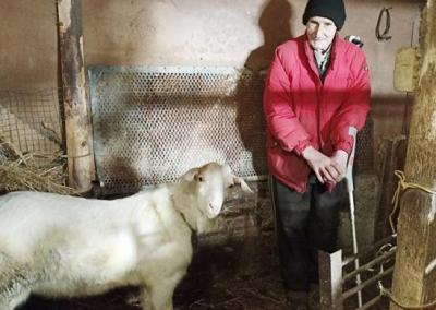 Šleideriškių kaimo gyventojas, devyniasdešimtmetis Adolfas Raugalas, gyvendamas atokioje sodyboje vienišas nesijaučia, o kad nebūtų liūdna, laiko ožį, ožką ir vištų.