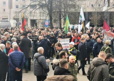 Ūkininkų protesto akcija. 