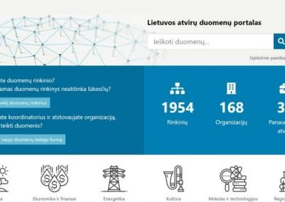 Lietuvos atvirų duomenų portalas.