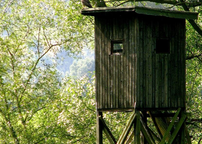 Medžioklės bokštelis. AM nuotr. 