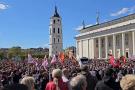 Protesto akimirka. Gedimino Stanišausko nuotr.