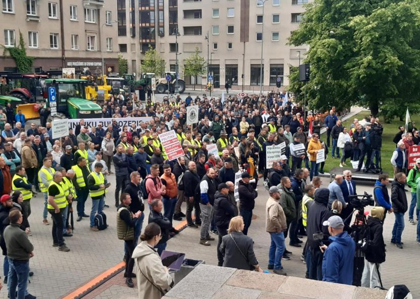 Ūkininkų protestas. Gedimino Stanišausko nuotr. 