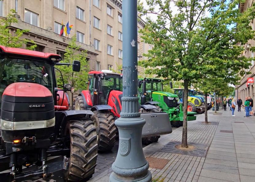 Ūkininkų protestas Vilniuje. Gedimino Stanišausko nuotr. 