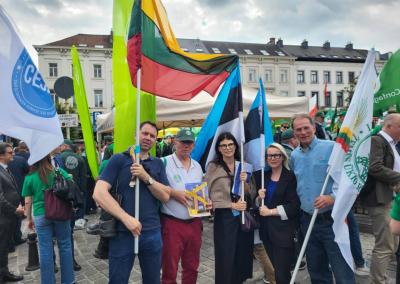Protestas Briuselyje. ŽŪR nuotr.
