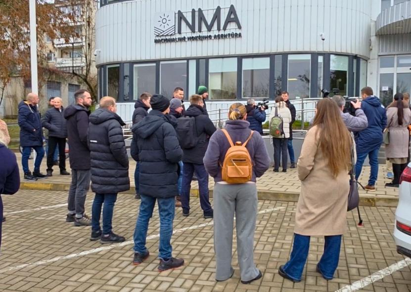 Pirmadienį ūkininkai reikalavo teisingumo Nacionalinėje mokėjimo agentūroje. Gedimino Stanišausko nuotr. 