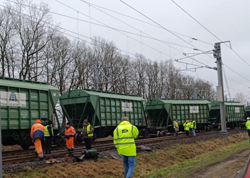 Nuriedėję vagonai. Rinkos aikštės nuotr. 