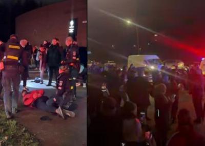 Įvykio akimirkos. Facebook nuotr.