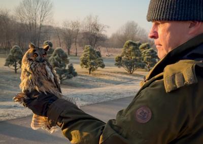 A. Katkus su jo sužieduotu mažuoju apuoku.