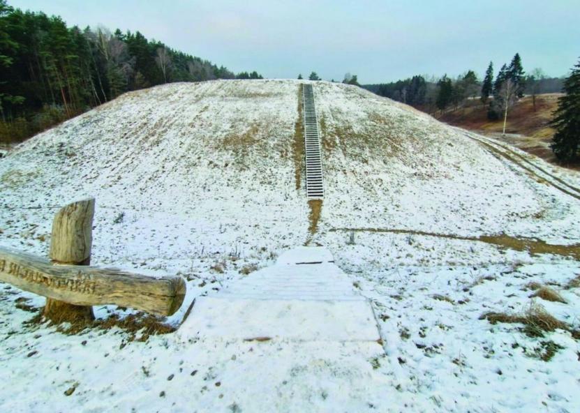 Istoriką, dr. Tomą Baranauską stebina Anykščių rajono savivaldybė, kuri į Šeimyniškėlių piliakalnį žiūri kaip į bevertę kalvą ir piliakalnio net nesistengia prižiūrėti. Anykšta nuotr. 