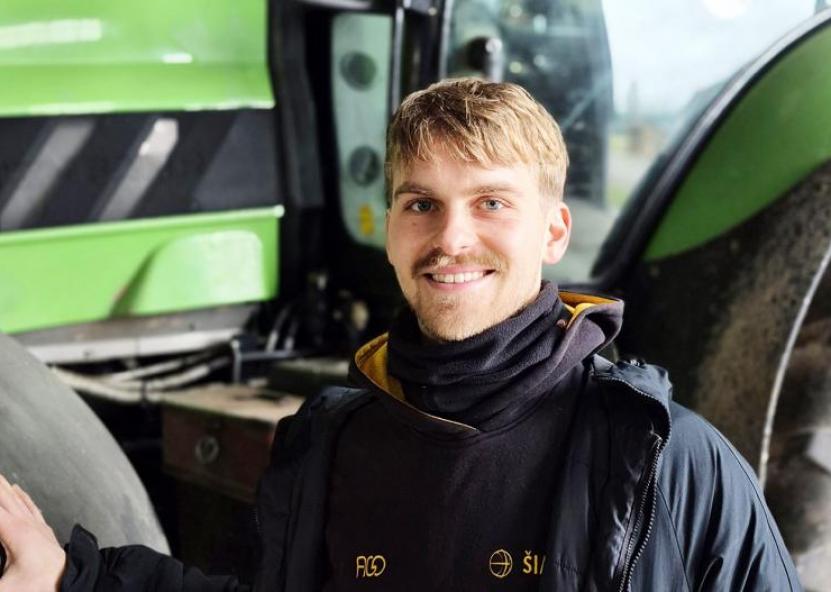 Jaunasis ūkininkas Nojus Ambrazevičius. 