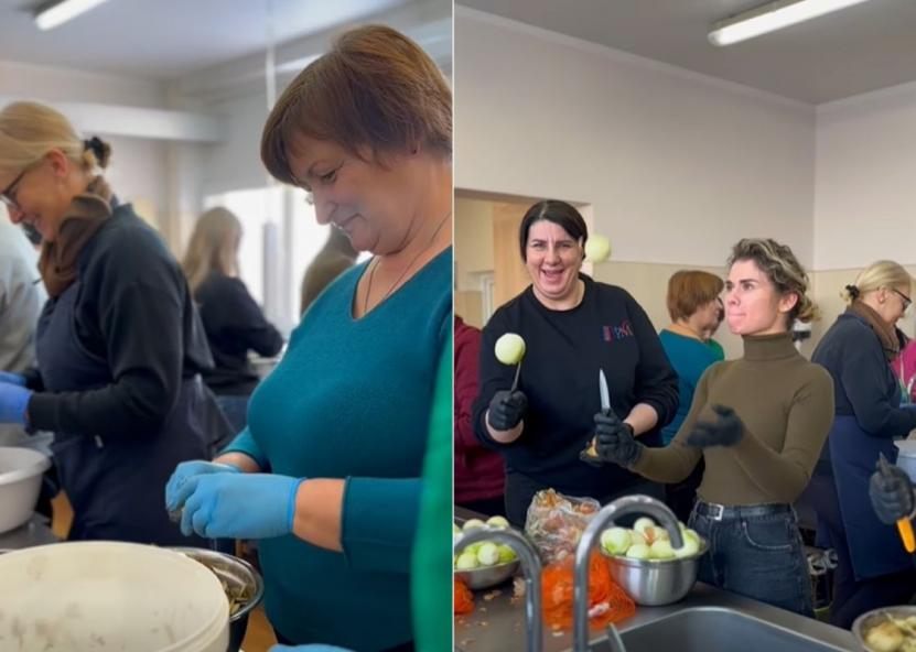 Kiek kilogramų bulvių buvo sunaudota - neaišku, bet mėsos 200-ams porcijų prireikė net 15 kg. 