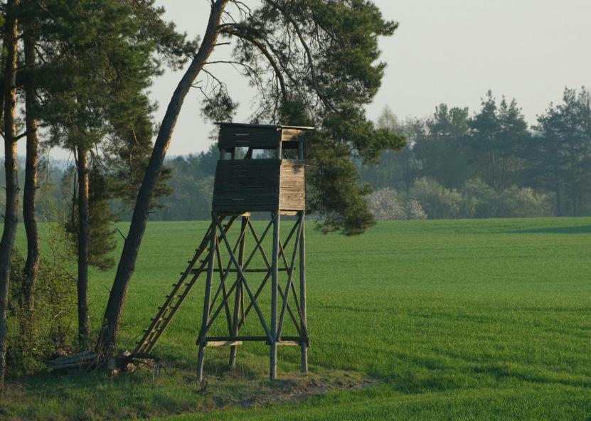 Medžioklės bokštelis. AM nuotr. 