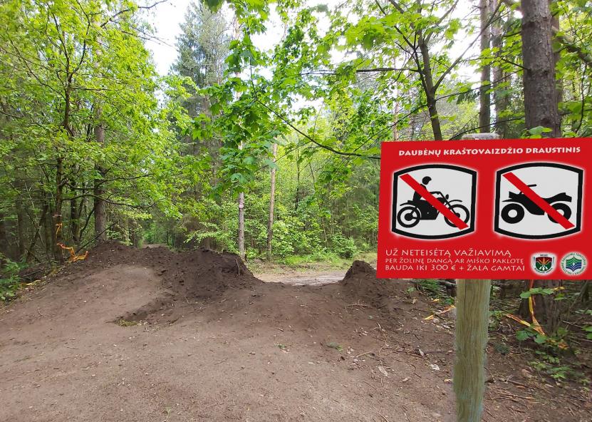 Nuotraukoje - nuniokotas draustinis Neries regioniniame parke.