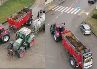 Šiandien Telšių rajono ūkininkai jau buvo išsiruošę į Vilnių. facebook nuotr.