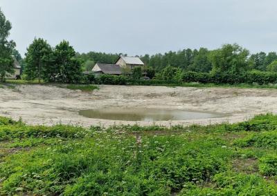 Lyduokiuose neseniai buvo išvalytas miestelio tvenkinys. Ukmergės žinios nuotr.