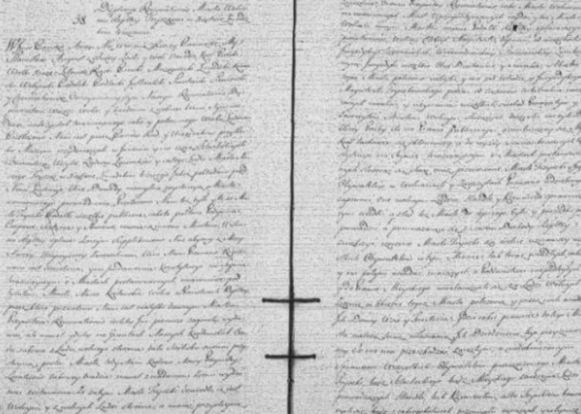 1792 metų privilegijos Tryškiams nuorašas „Lietuvos metrikoje“. 