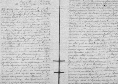1792 metų privilegijos Tryškiams nuorašas „Lietuvos metrikoje“.