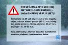 Meteo.lt pranešimas.