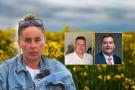 Ūkininkė Jolanta Grey, ūkininkas Rokas Šlivinskas, Kauno rajono ūkininkų sąjungos pirmininkas Mindaugas Maciulevičius.