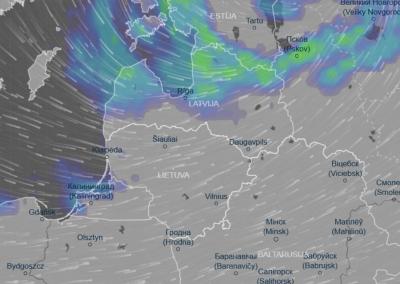 Pagal klimato stebėjimo programėlę 